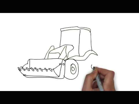 How to Draw Jcb Easy Initial Tutorials How to Draw An Excavator 2019