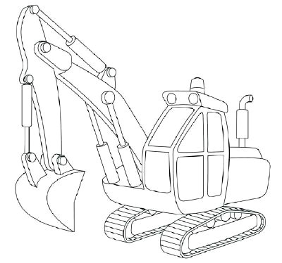 How to Draw Jcb Easy Initial Tutorials How to Draw An Excavator 2019