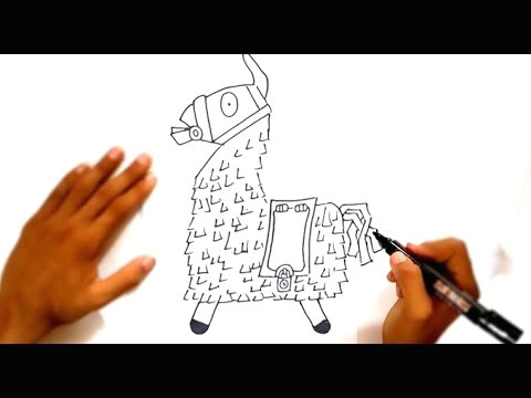 How to Draw Llama Easy How to Draw Loot Llama fortnite