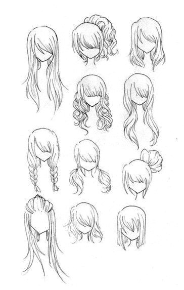 How to Draw Long Anime Hair I Need to Draw More Realistic Hair Drawing Realistic
