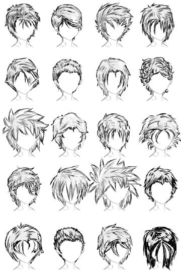 How to Draw Long Anime Hair Pelo Hombre Drawings Boceto De Pelo Dibujar Pelo Y