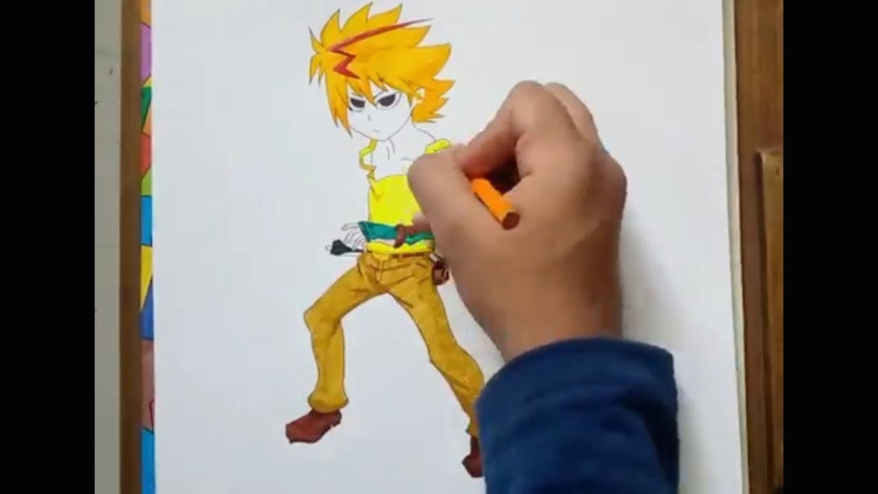 How to Draw Minecraft Anime Drawing Free Beyblade Burst Time Lapse Youtube