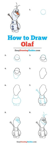 How to Draw Olaf Easy 17 Best How to Draw Olaf Images Drawings Drawing for Kids