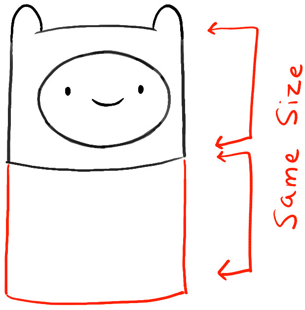 How to Draw Person Easy How to Draw Finn From Adventure Time with Simple Step by