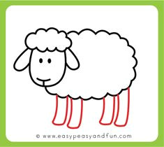 How to Draw Sheep Easy 13 Best Sheep Drawing Images Sheep Sheep Drawing Sheep Art