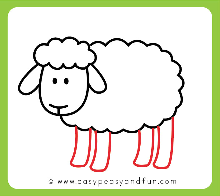How to Draw Sheep Easy How to Draw A Sheep Step by Step Sheep Drawing Tutorial