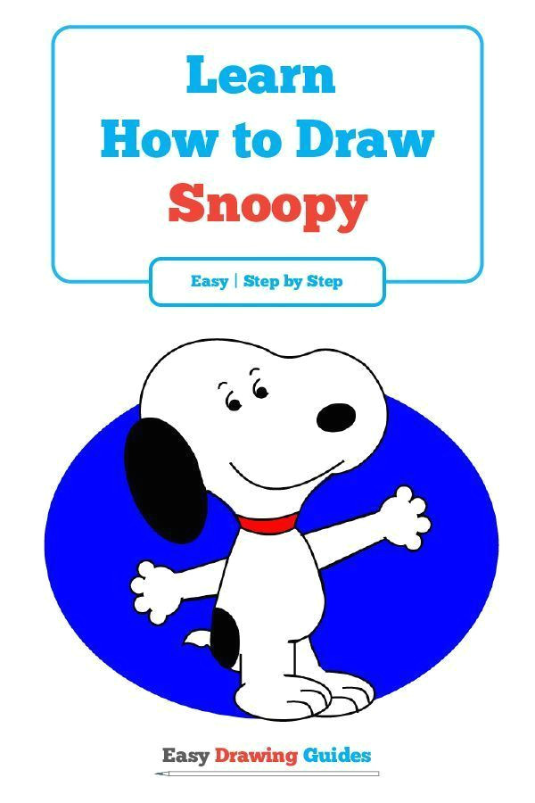 How to Draw Snoopy Step by Step for Kids Easy How to Draw Snoopy Snoopy Drawing Easy Drawings Drawing