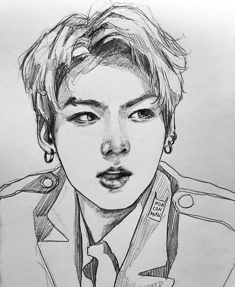 How to Draw Suga Bts Easy Pin Auf A Jeon Jungkooka