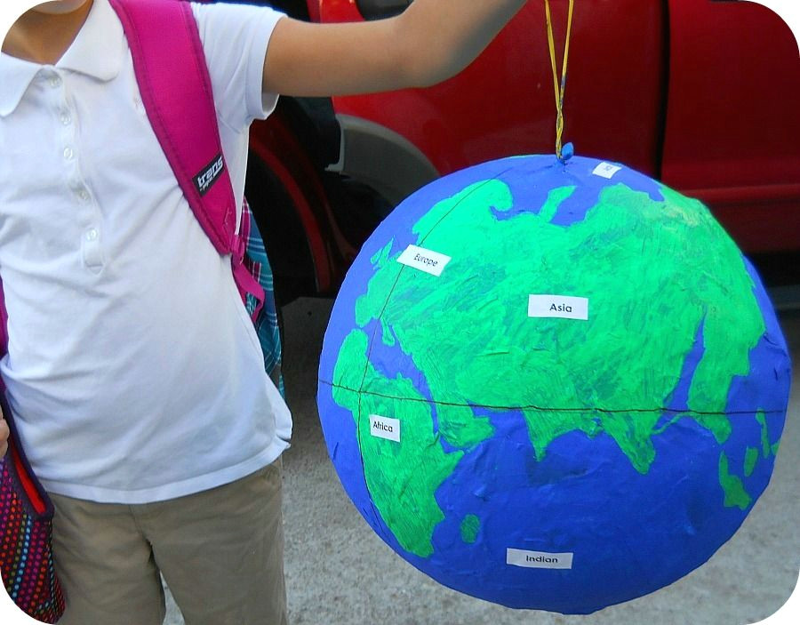 How to Draw the Continents Easy Step by Step Instructions for A Paper Mache Globe with the