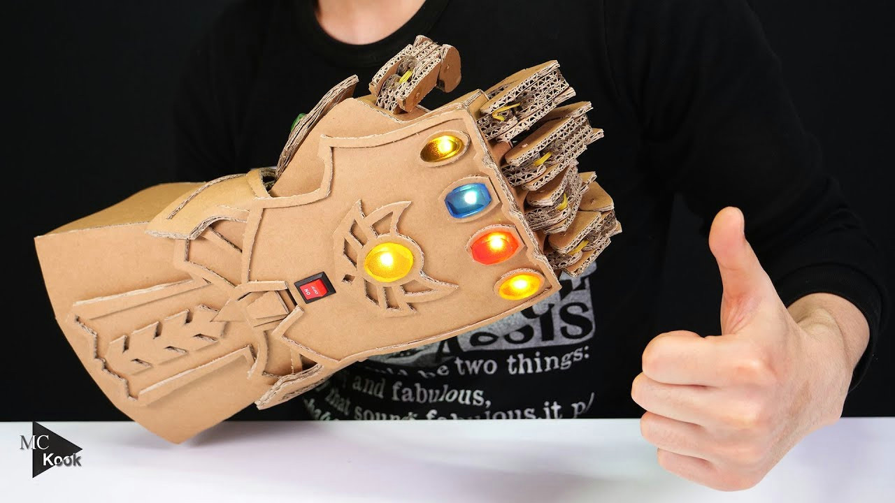 How to Draw the Infinity Gauntlet Easy Diy Thanos Infinity Gauntlet Avengers From Cardboard