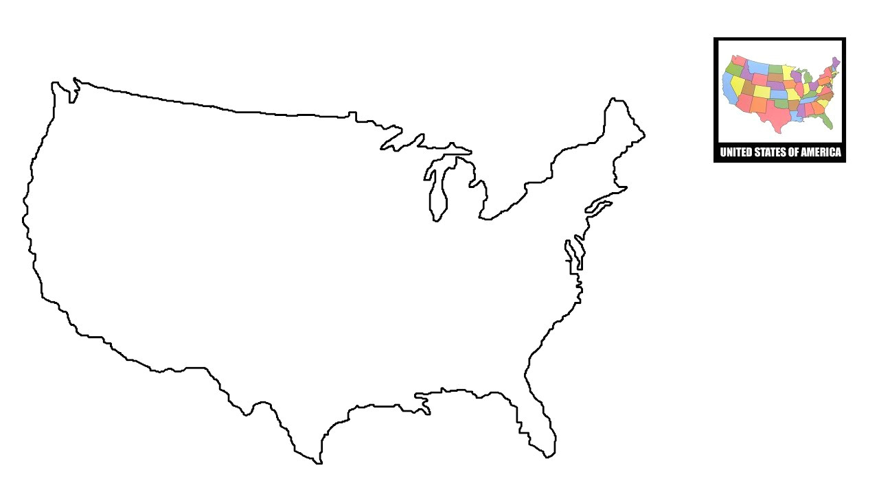 How to Draw the United States Map Easy 78 Circumstantial United States Map Easy to Draw