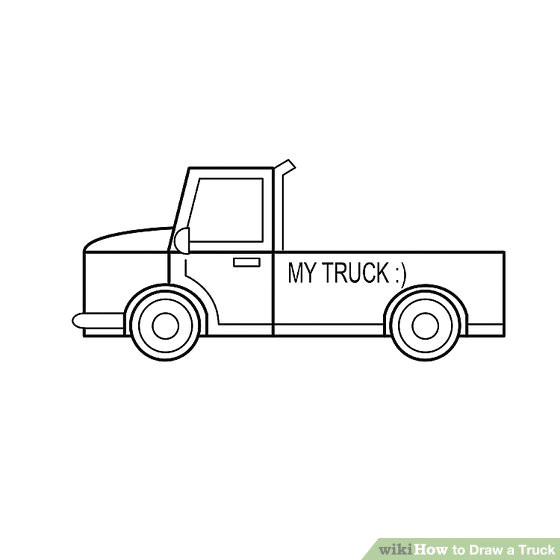 How to Draw Truck Easy 2 Easy Ways to Draw A Truck with Pictures Wikihow