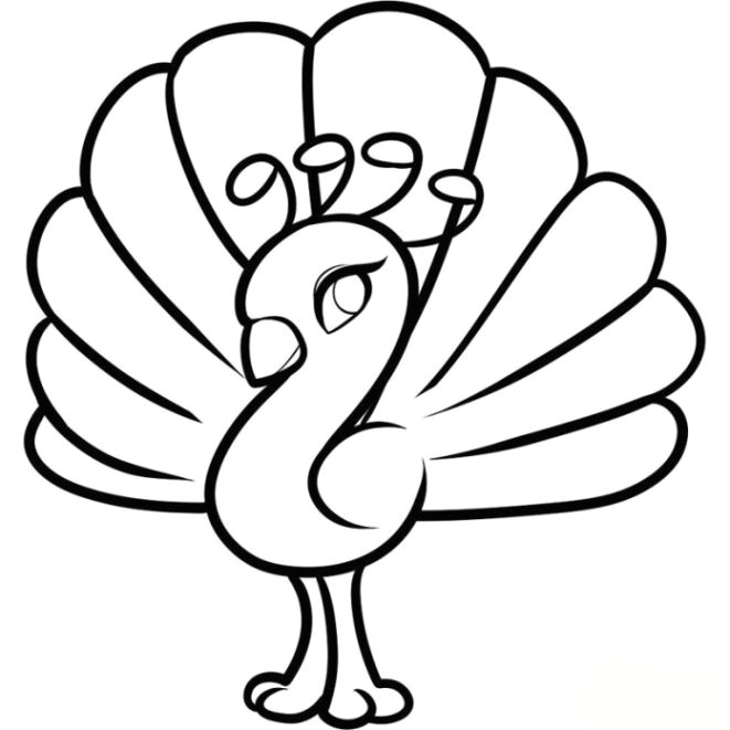 How to Draw Turkey Easy Pfau Ausmalbild Gratis Malvorlagen Ausmalbilder Coloriage