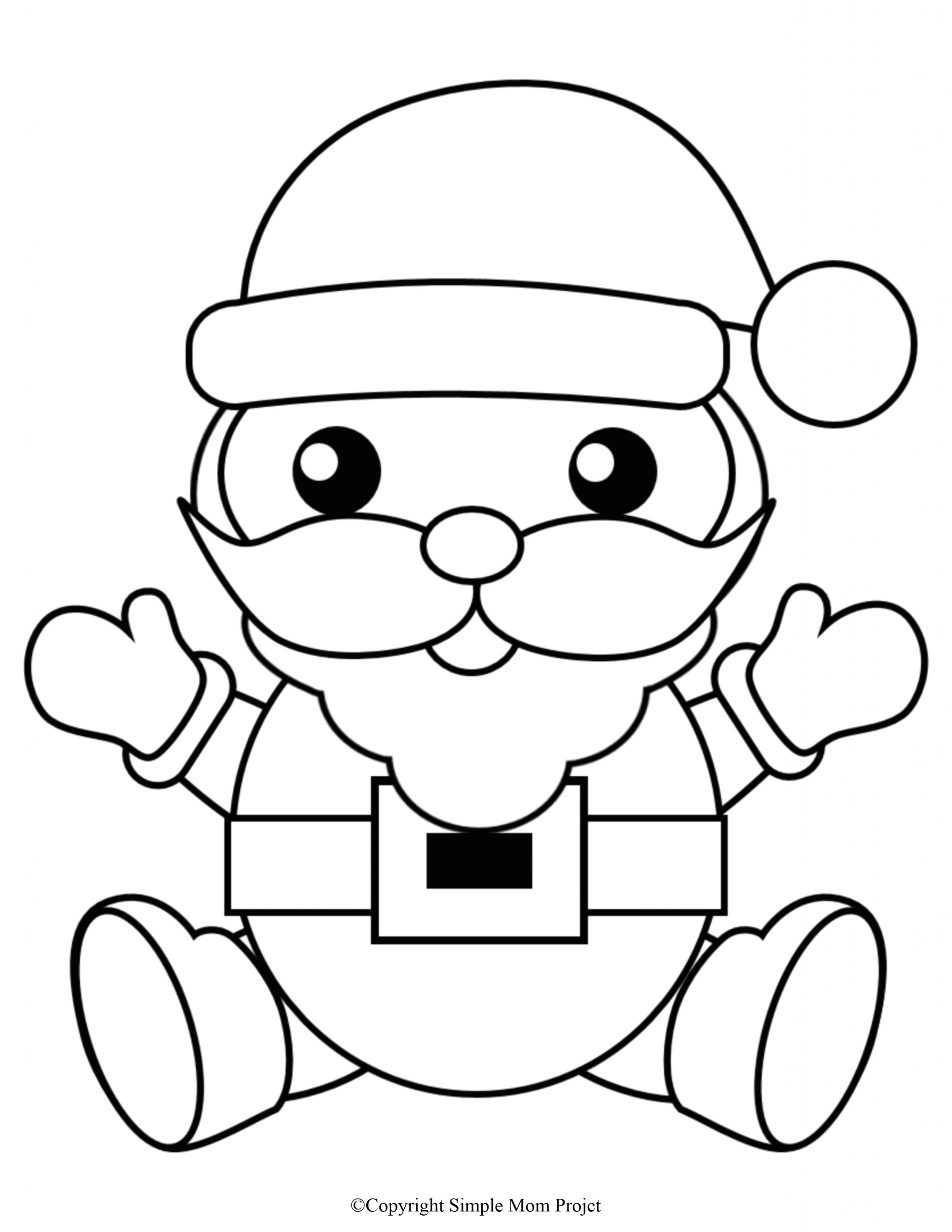 How to Make Easy Santa Claus Drawing Free Printable Christmas Coloring Sheets for Kids and Adults