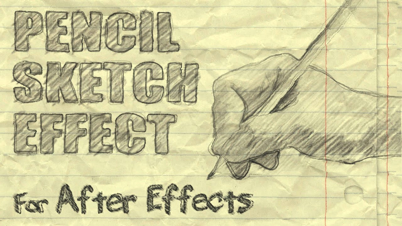 How to Turn Your Drawings Into Animation Pencil Sketch Effect after Effects