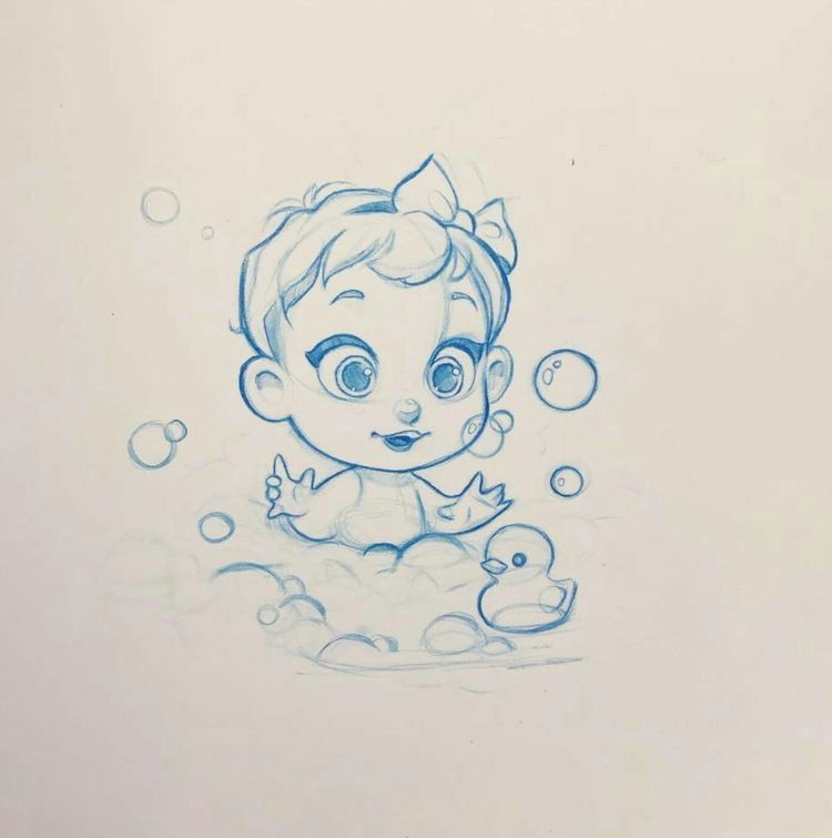 Ideas to Draw Cartoon Pin by Jessica Goodman On Drawings Cute Sketches Baby