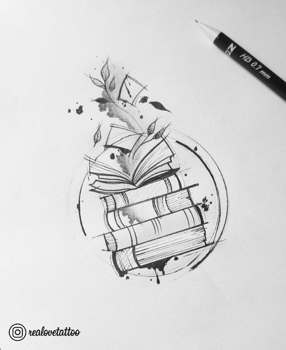 Imaginative Drawing Ideas 48 Amazing and Creative Drawing Ideas Book Tattoo Tattoo