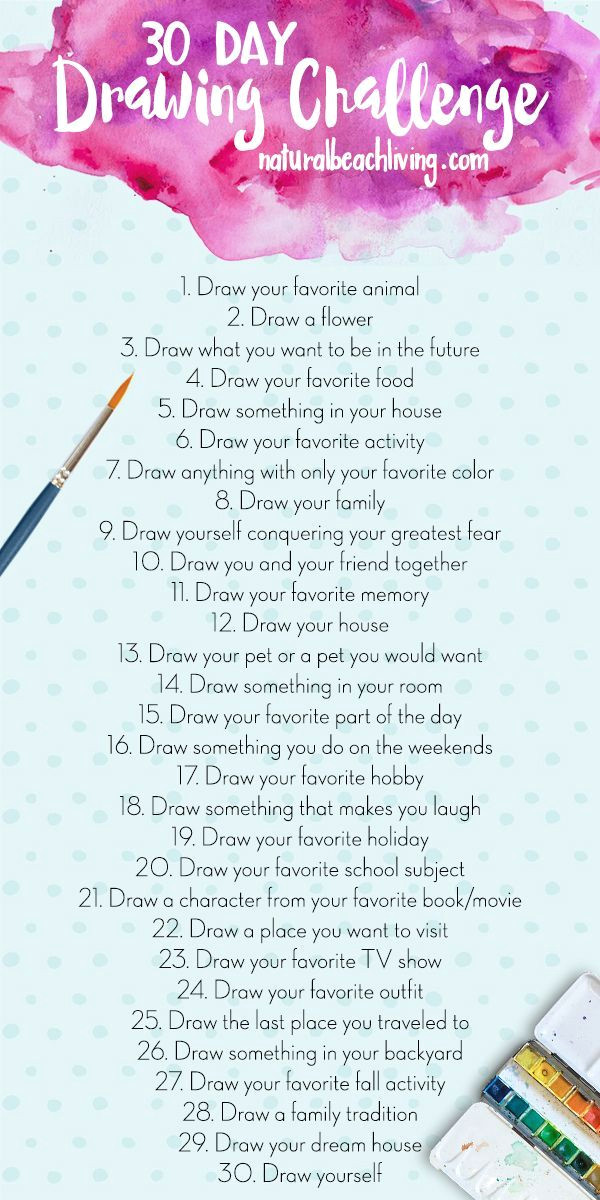 Imaginative Drawing Ideas the Best 30 Day Drawing Challenge the Ultimate Creative