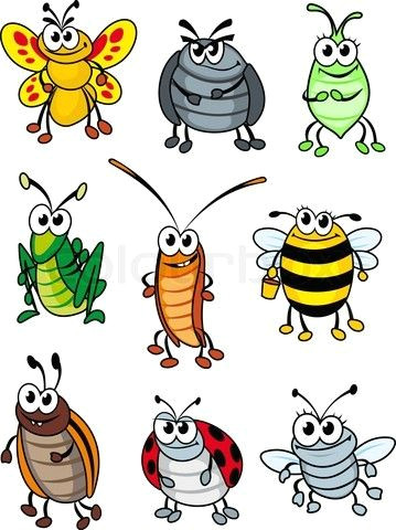 Insect Drawing Easy Stock Vector Of Cartoon Insects Bugs Drawing Frog