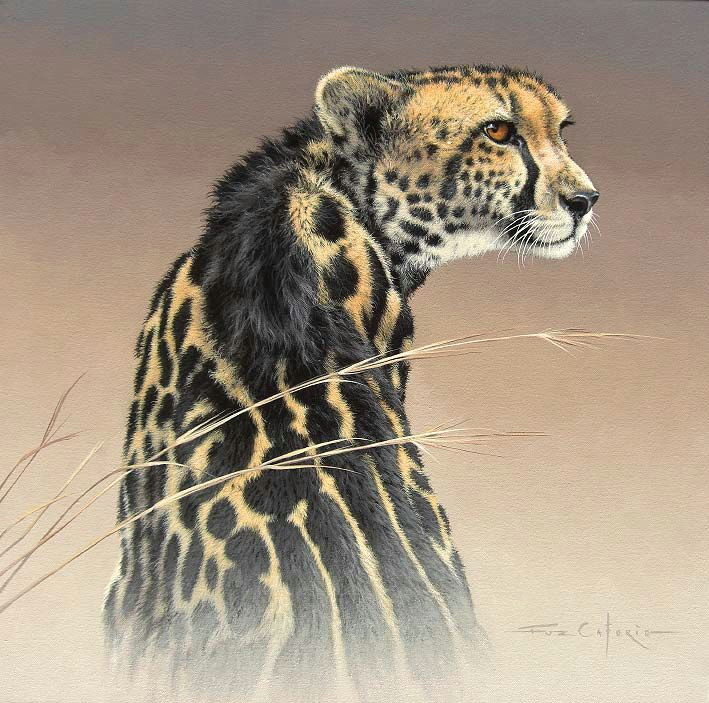 Jaguar Animal Drawing Acrylic Painting by Fuz Caforio Titled Elvis Ii Art Art