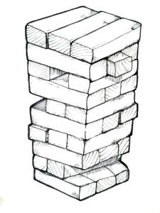 Jenga Drawing Easy Pinterest