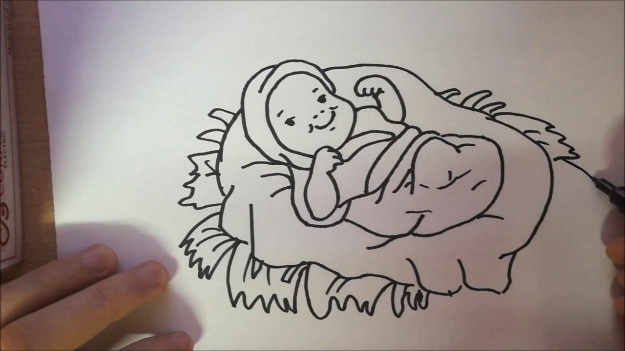 Jesus Face Drawing Easy How to Draw Baby Jesus