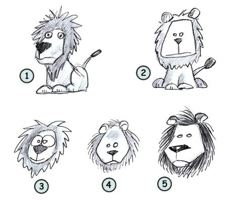 Jungle Drawing Easy Drawing A Cartoon Lion School Stuff In 2019 Cartoon Lion