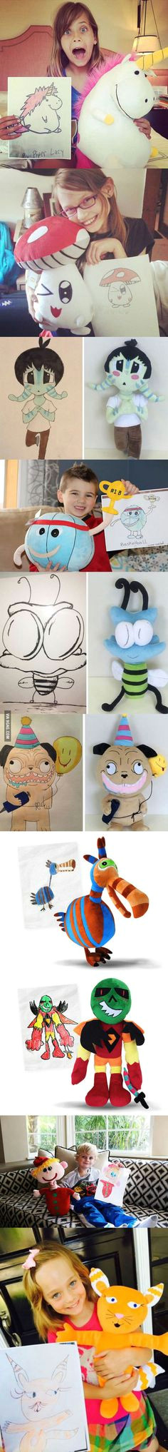 Kids Drawings Turned Into Stuffed Animals Die 11 Besten Bilder Von Bilder In 2014 Lustiges