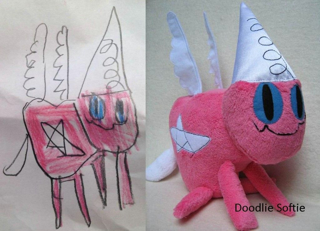 Kids Drawings Turned Into Stuffed Animals Send A Doodle that Your Child Drew to This Company and they