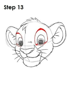 King Drawing Easy 12 Best H T D S I M B A Images How to Draw Simba Lion