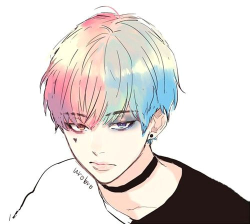 Korean Boy Drawing Anime Bts K Pop Fan Art Anime Art Cartoon Drawings Of People