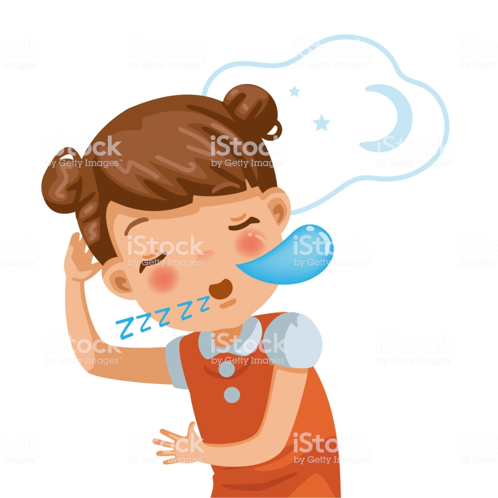 Little Baby Girl Drawing Little Girl Sleeping Stock Illustration Download Image now