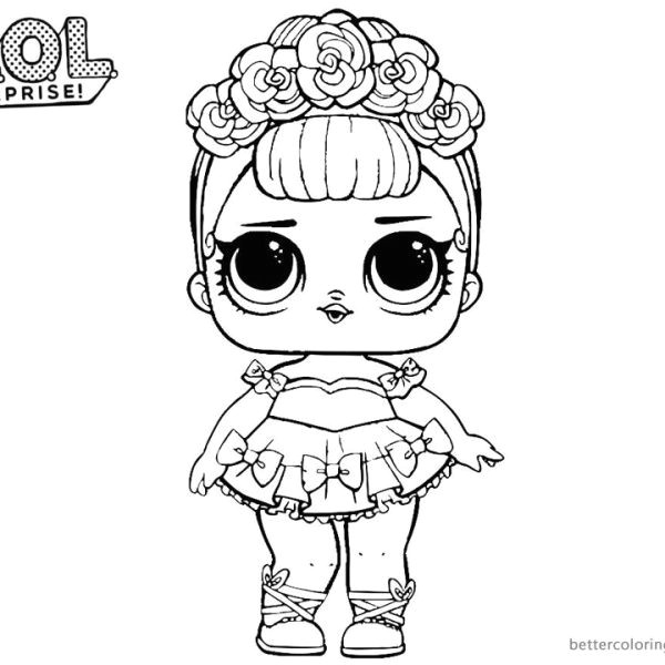 Lol Doll Drawing Easy Lol Surprise Coloring Pages Sugar Queen Dibujos Colorear