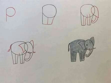 Mammoth Drawing Easy Sa Per Fa L A A Za Ma Drawing Lessons A Izim Harfler
