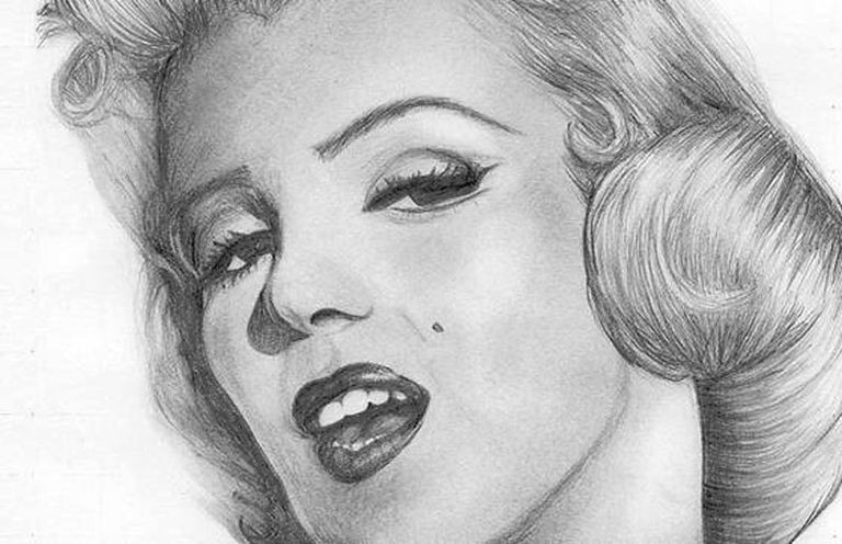 Marilyn Monroe Drawing Easy Celebrity Drawings