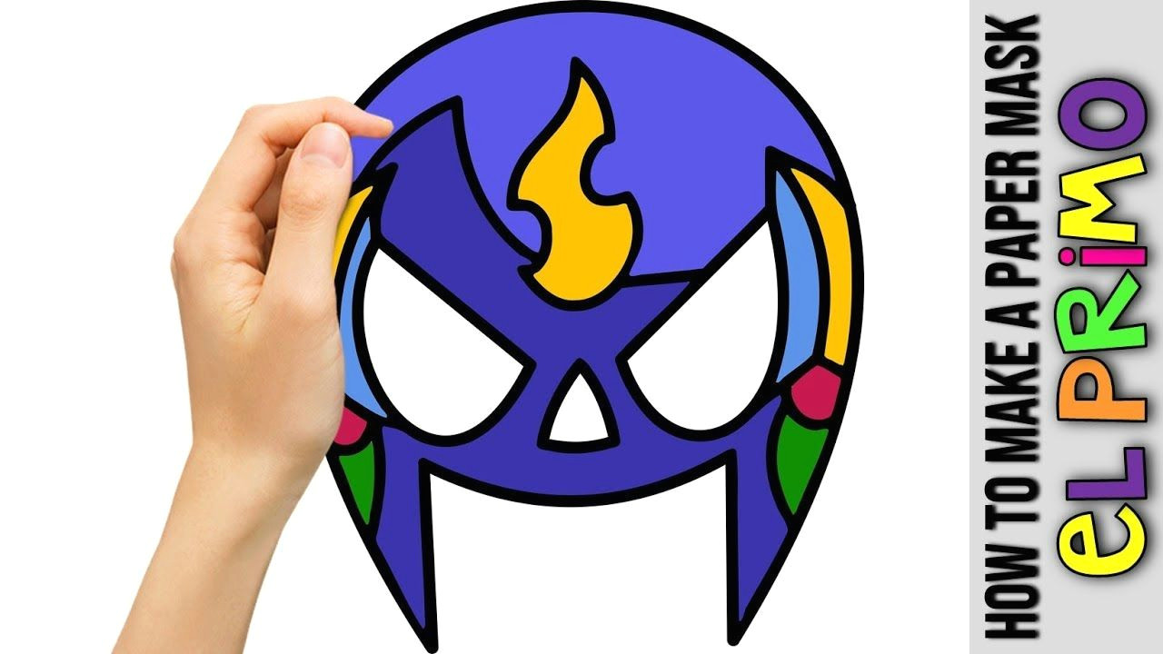 Mask Drawing Easy How to Make El Primo Mask A Cute Easy Drawings Tutorial for