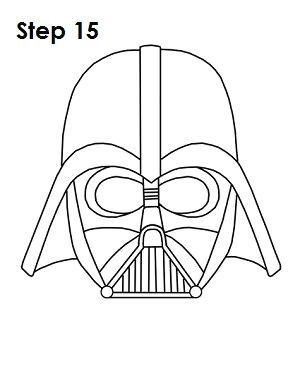 Mask Drawing Ideas Draw Darth Vader Star Wars Drawings Darth Vader Face