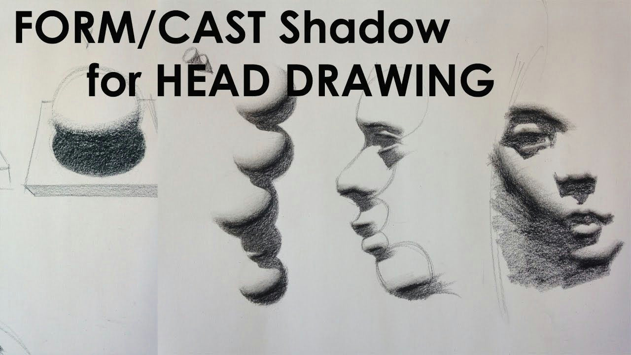 Michelangelo Drawing Easy Instruction How to Use form Cast Shadow for Head Drawing
