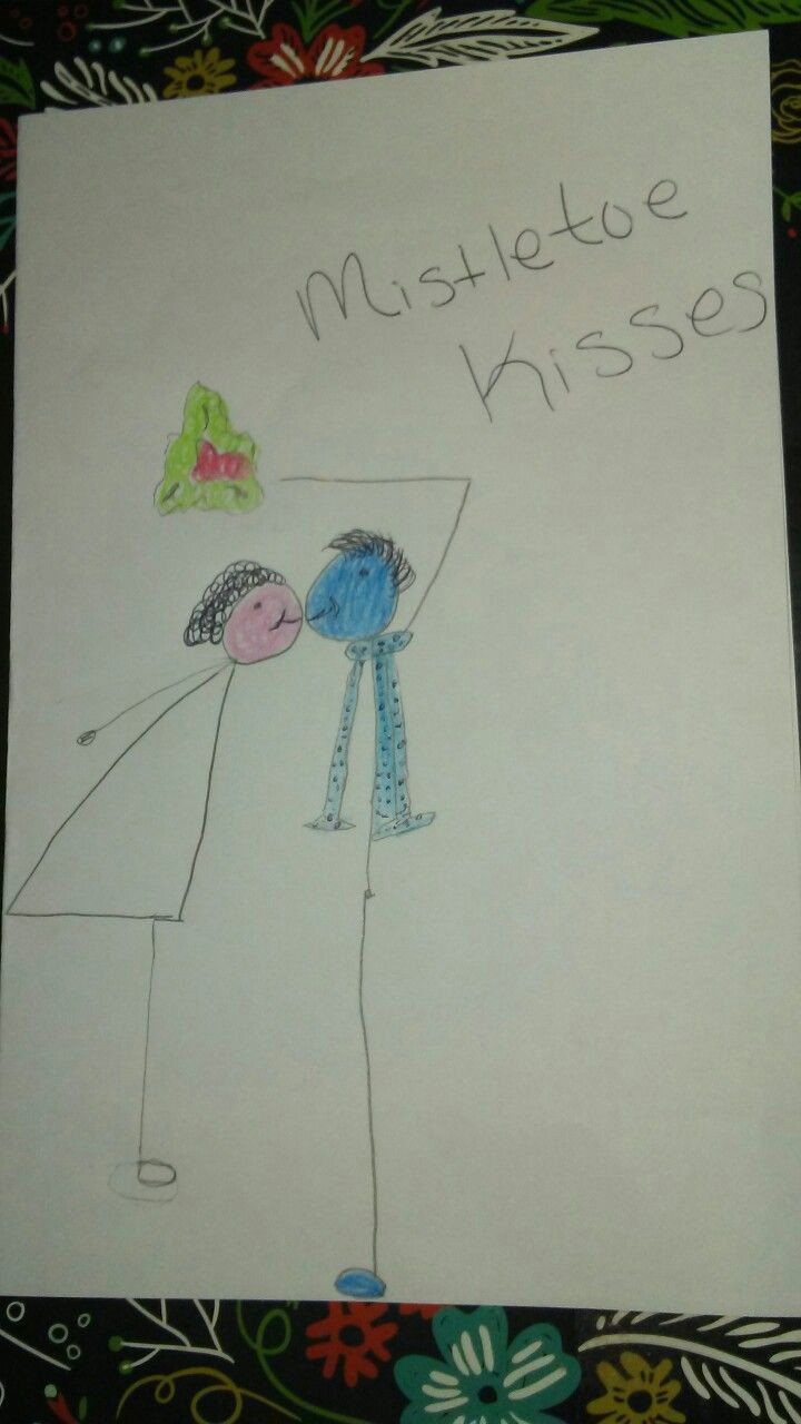 Mistletoe Drawing Easy Mistletoe Kisses Creative Letter Ideas Sketches