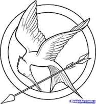 Mockingjay Pin Drawing Easy Image Result for Mockingjay Pin Template Hunger Games