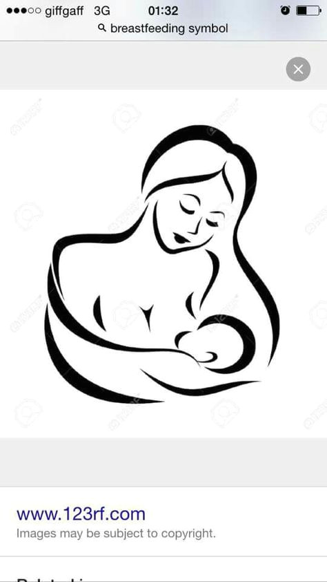 Mom and Daughter Easy Drawing Breastfeeding Mother Baby Baby Drawing Illustration