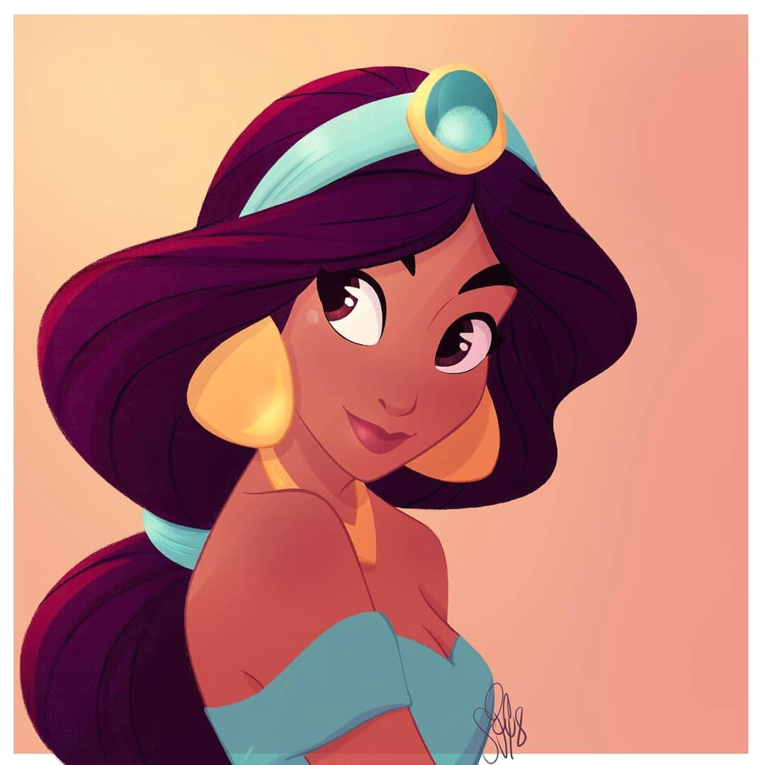 Nerdy Girl Drawing Disney Jasmine D Disney Jasmine Disney Princess Art