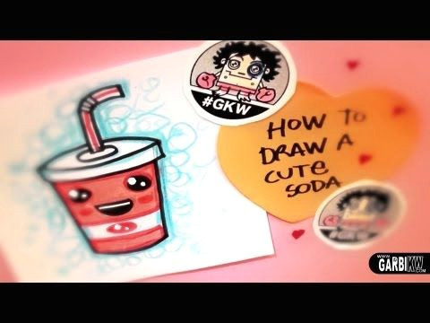 Phone Drawing Easy How to Draw A Cute soda Easy and Kawaii Drawings by Garbi
