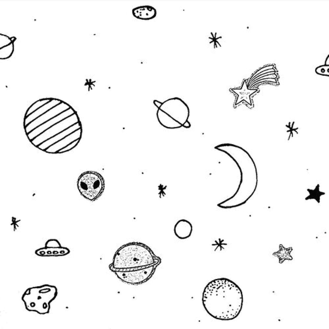 Planets Drawing Easy Image Result for Line Drawing Planets theme Dividers