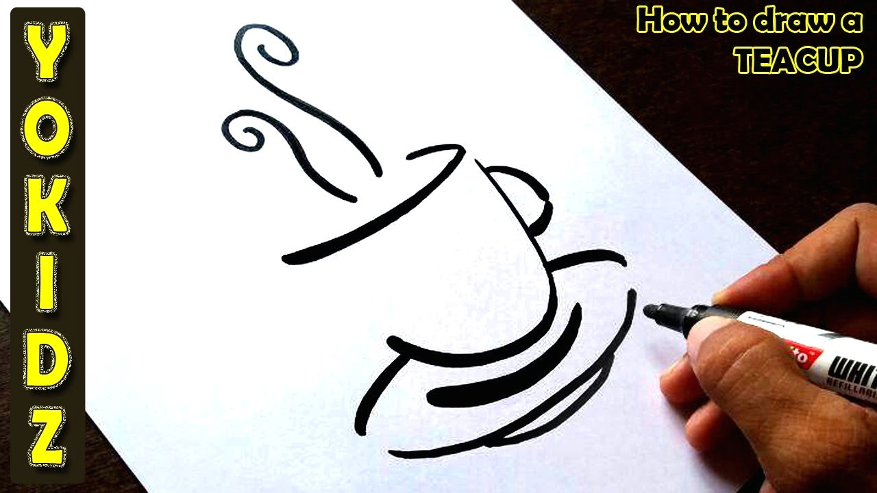 Platform Drawing Easy How to Draw A Teacup