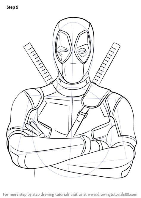 Renaissance Drawings Easy Learn How to Draw Deadpool Deadpool Step by Step Drawing