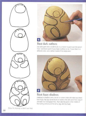 Rock Drawing Easy Easy Paint Rock for Try at Home Stone Art Rock Painting