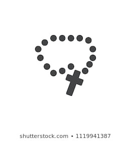 Rosary Beads Drawing Easy Rosary Necklace Stock Vectors Images Vector Art