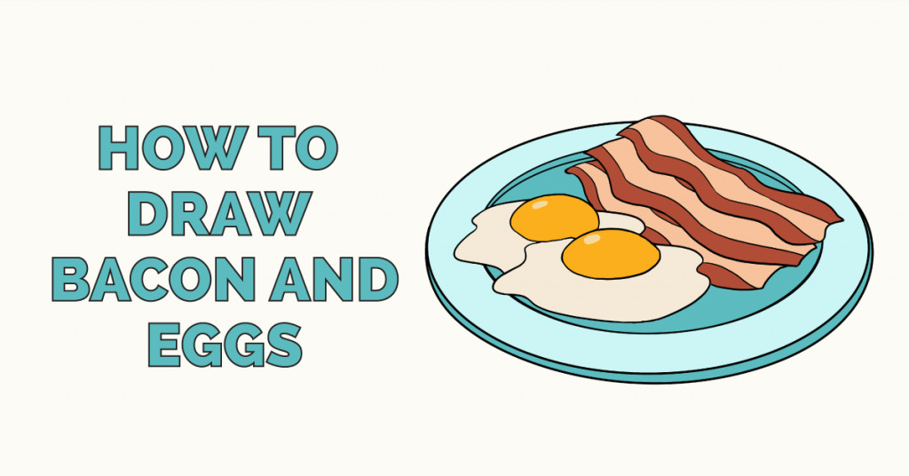 Sandwich Drawing Easy How to Draw Bacon and Eggs Easy Drawings Drawings