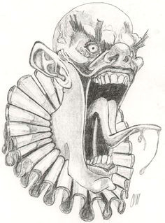 Scary Clown Drawing Easy 34 Best Evil Clown Tattoos Images Clown Tattoo Evil Clown